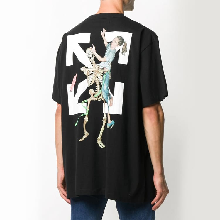 OFF WHITE Футболка Pascal Skeleton OMAA038F20FAB0011010