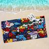Britto Quick Drying Dish Anime Beach Swimming Towel Soft Absorbent Washcloth Children's Gifts for Kids Travel Camping Gym
