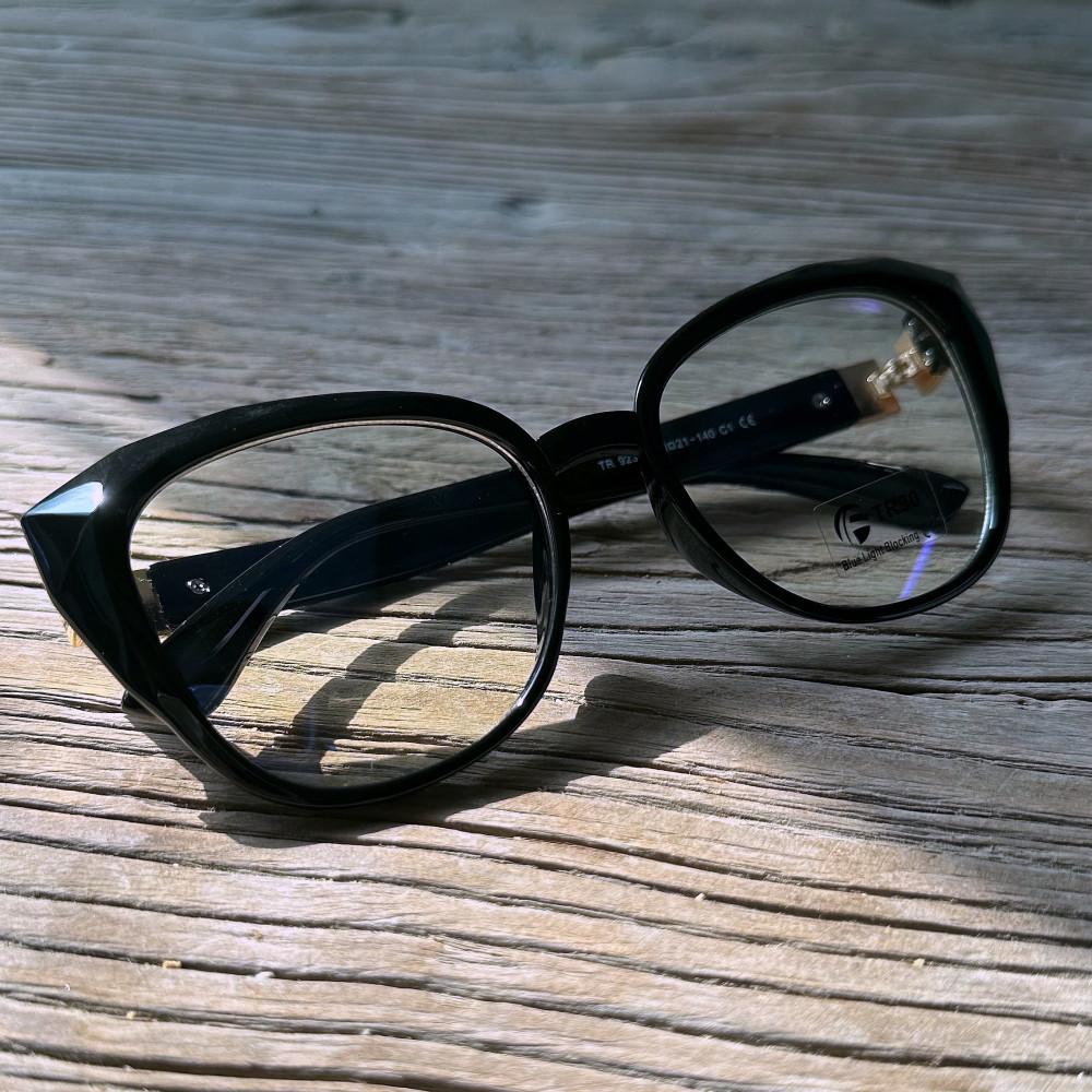 New Fashion Anti-Blue Light Reading Glasses Women Men Optical Computer Glasses Black Cat Eye Glasses Frame