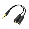 Double Port 3.5mm Sound Y Splitter Cable Simultaneous Sound Transmission Perfect for Smartphones Tablets and Laptops