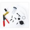 Portable Brake Bleeder Kit Durable Aluminum 2 in 1 Brake Fluid Drain Kit Manual With Gauge Vacuum Pistol Pump Tester