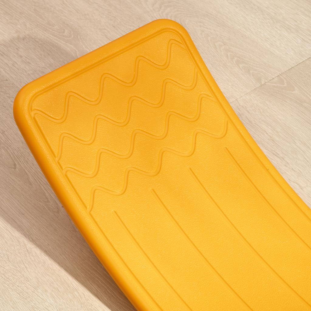 Balance Board Kids Wobble Board, Sensory Training Rocking Toy for Children, Nursery Toy, for Ages 3-6 Years, 82 x 27.5 x 19.5cm - Orange