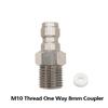 Эффективный резьбовой фитинг PCP M10*1.0, адаптер с быстроразъемным соединением 8 мм, наружная резьба