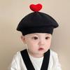 Вязаный чепчик, детский берет, милая шапка художника, осенне-зимняя детская шапка для новорожденных и малышей