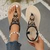 2026 Bohemia Style Flats Sandals Women Summer Slip On Clip Toe Beach Sandles Woman Lightweight Plus Size 43 Gladiator Sandalias