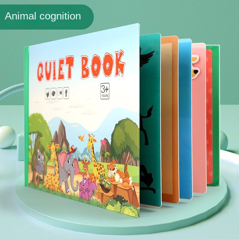 Baby First Enlightenment Book Montessori Quite Book Early Learning Sticker Busy Book Matching Games Educational Toys for Kids