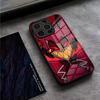 Чехол для телефона Hazbin Hotels Аластор Для iPhone 16 Pro Max 14 17 Air 12 15 11 13 Mini X XR XS Max SE Стеклянная крышка
