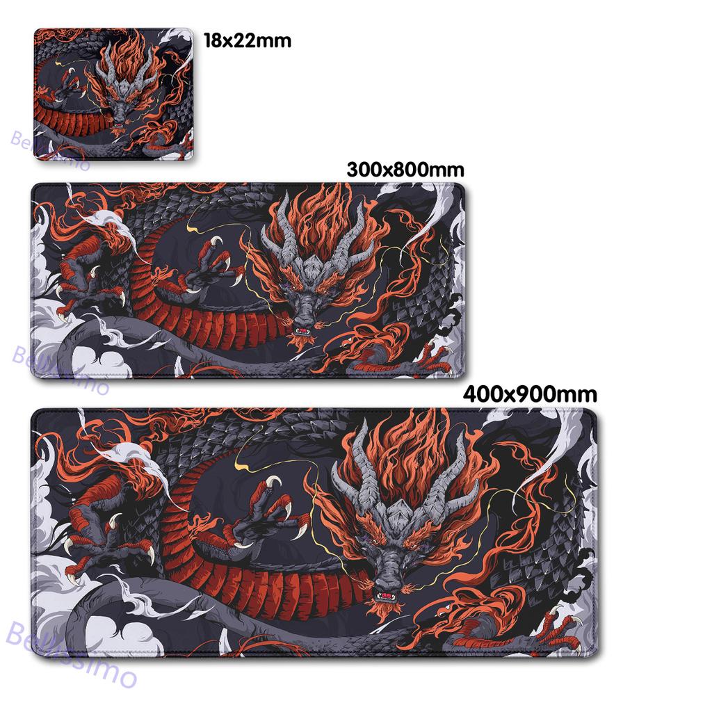 Большой игровой коврик для мыши Японский Дракон Игровые Аксессуары HD Печать Офисный Компьютер teclado mouse pad XXL PC Игровой Ноутбук Настольный Коврик