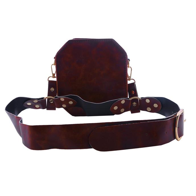 Женская поясная сумка из искусственной кожи, маленькая квадратная набедренная сумка, многофункциональная сумка для телефона на ножках, крестообразная, для улицы