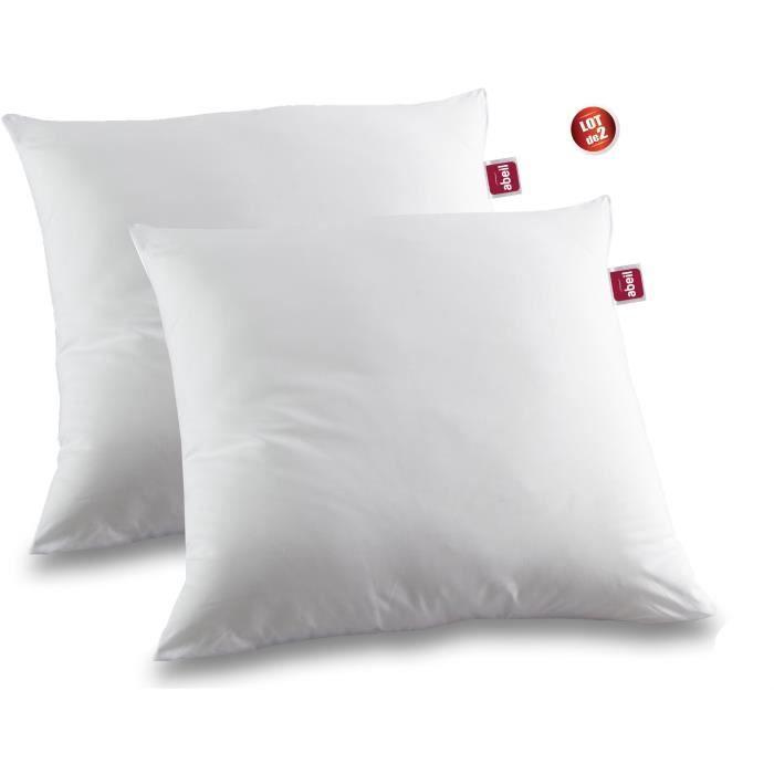 Set of 2 Anti-mite Pillows - 60 X 60 Cm - 100% Biome® Treated Cotton - ABEIL