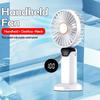 Handheld Mini Foldable Fan with Lanyard 5-speed Adjustable Wind Phone Stand High Speed Desktop Fan Rechargeable Hangin Neck Fans