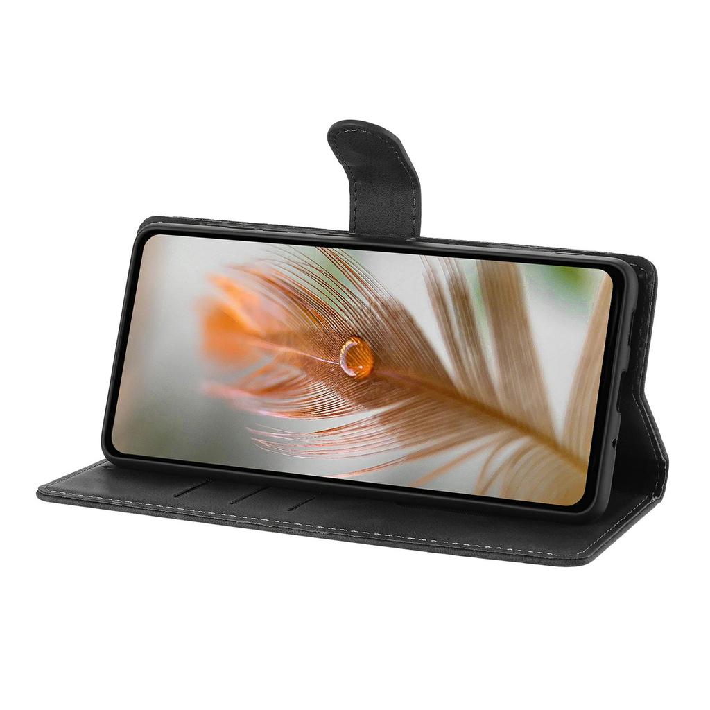 For iPhone 17 Pro Case Imprinted Feather PU Leather Wallet Phone Cover with Wrist Strap