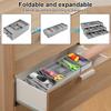 2/3-ярусный органайзер для ящиков, лоток для хранения, расширяемый органайзер для ящиков, пластиковый многоуровневый складной настольный органайзер для хранения ювелирных изделий