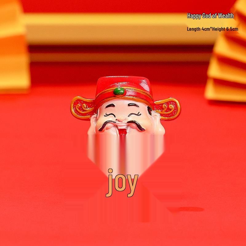 Новогоднее мультяшное украшение Бог богатства – Фигурка года Змеи, Домашний декор, Подарок