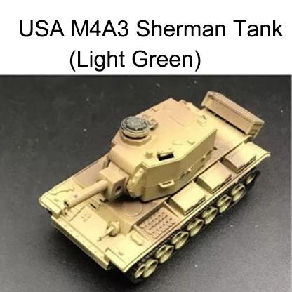 1/72 4D Plastic Assemble Tank Kits World War II Model Puzzle Assembling Military Sand Table Toys For Children