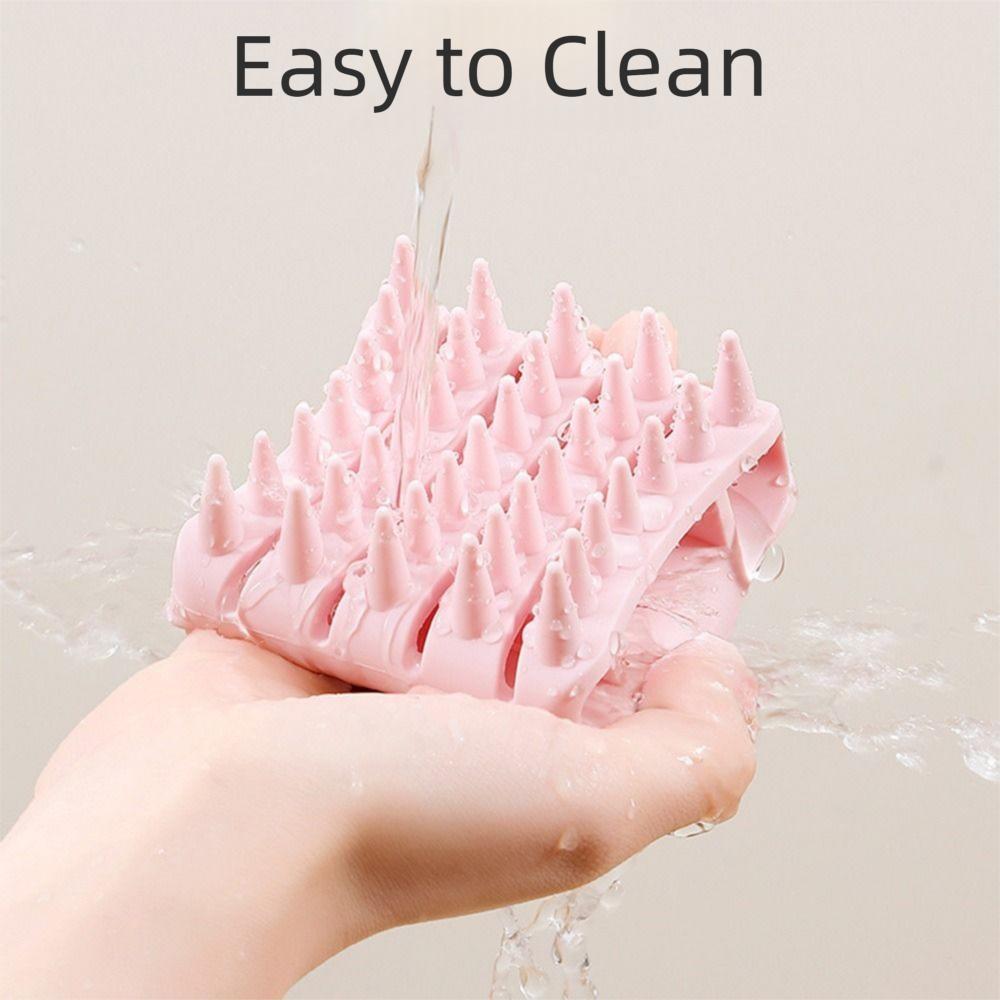Портативный скраббер для очистки кожи головы Ручная отшелушивающая щетка для волос Все типы волос
