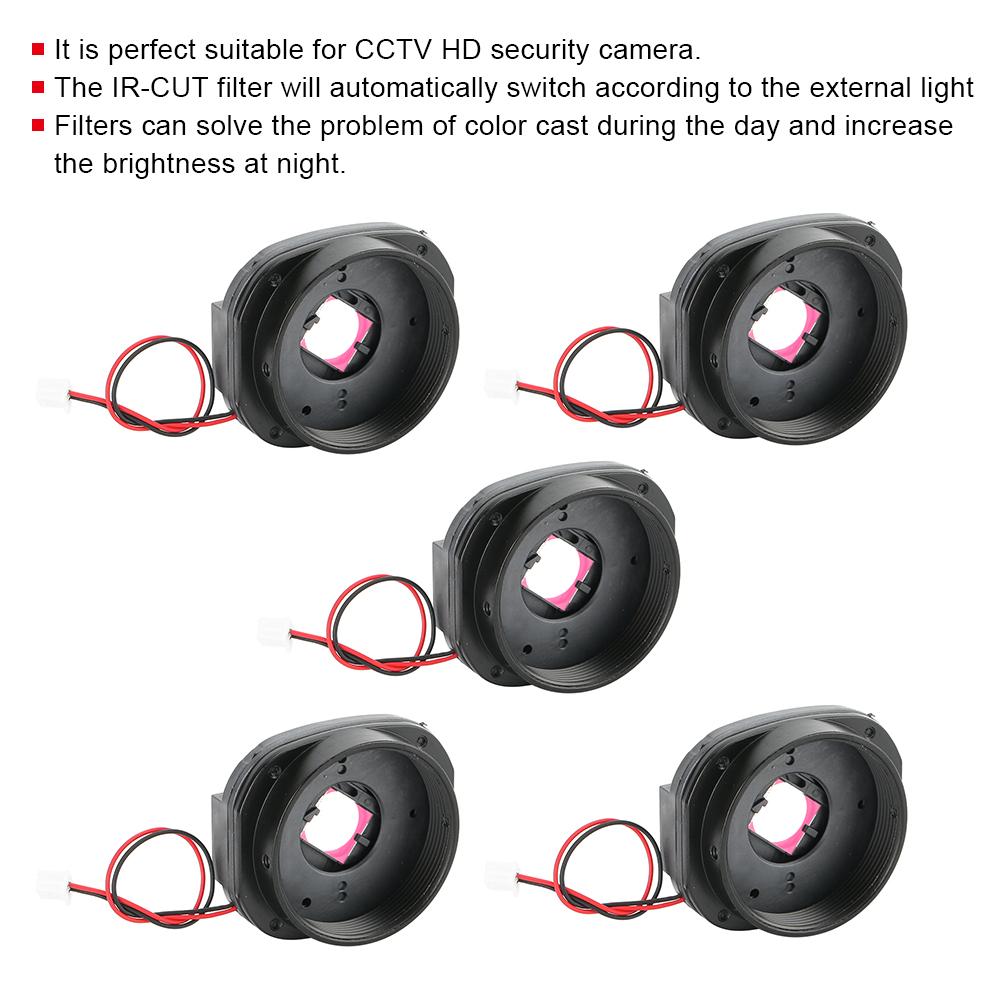5Pcs 3MP IR Cut Lens Filter CS Mount for HD IP CCTV Security Camera Accessories
