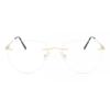 Rimless Oval Gold Smartbuy Collection Harlem Wm6509 C1 Fashion Unisex Eyeglasses