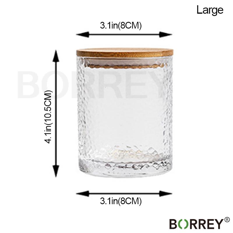 Банка для хранения из кованого стекла BORREY, герметичные банки с крышкой, бутылки, банки для специй, бутылка для хранения кофе, сладкая коробка для чая, кухонная банка