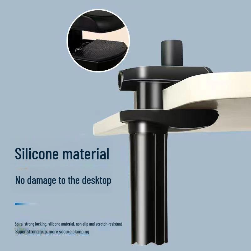 Многофункциональная подставка для телефона и планшета для использования у кровати, на рабочем столе, для съемки сверху, прямых трансляций и лекций с устойчивым большим зажимом.