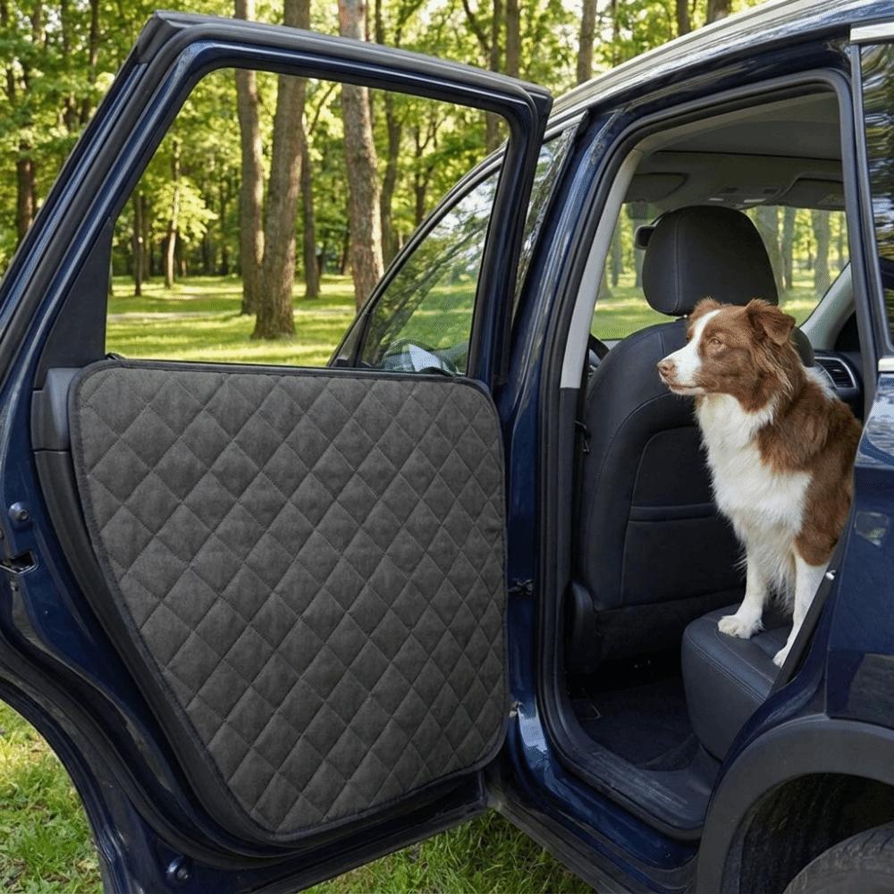 2PCS Dust-proof Dog Car Door Protector Oxford Cloth Vehicle Door Covers Guard Pet Cushions