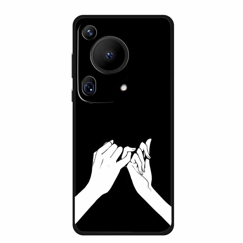 For Huawei Pura 70 Ultra Case 70Ultra Black Silicone Soft Back Cover Case For Huawei Pura 70 Ultra Phone Case Cover Pura70 Ultra
