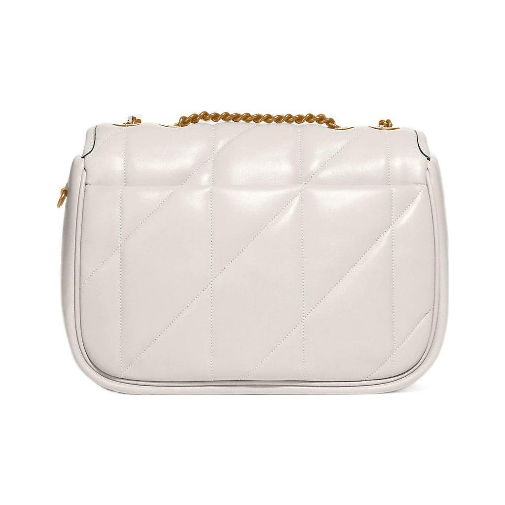 Coach Сумка 24 Chain Lock Стеганая Кожа Наппа Маленькая Квадратная Crossbody Наплечная Сумка Женские сумки Белый C8560-B4HA