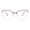 Full Rim Cat Eye Red Rose Gold Greta L118a Fashion Women Eyeglasses