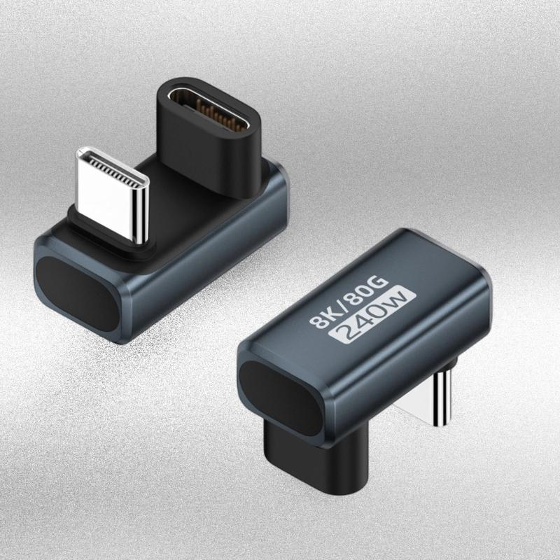 Алюминиевый адаптер USB4.0 для вывода видео 8K60Hz и совместимости с несколькими устройствами, мощность 240 Вт