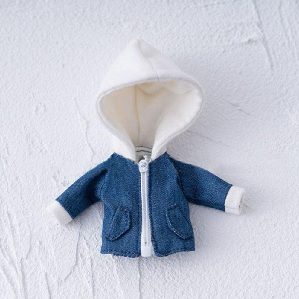 Handmade Doll Hoodies Mini Doll Coat for 1/12 BJD GSC P9 Dolls For 1/11 OB11 Obitsu11 Dolls