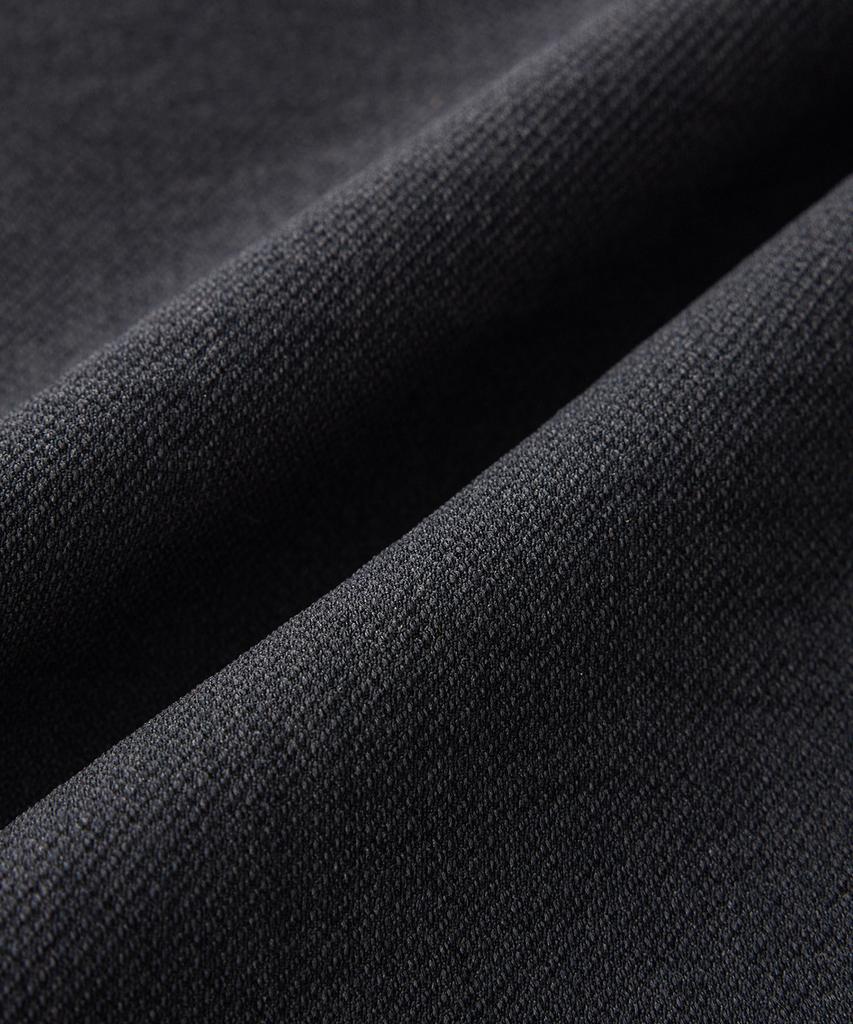 STCO Texture Polyester Soft Slacks_Charcoal Gray (Straight Fit)_Spaxb05Csc