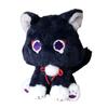 Black Scaramouche Cat Fluffy Impact Wanderer Pet Plush Toys Cosplay Doll Soft Stuffed Pillow Gift For Kids