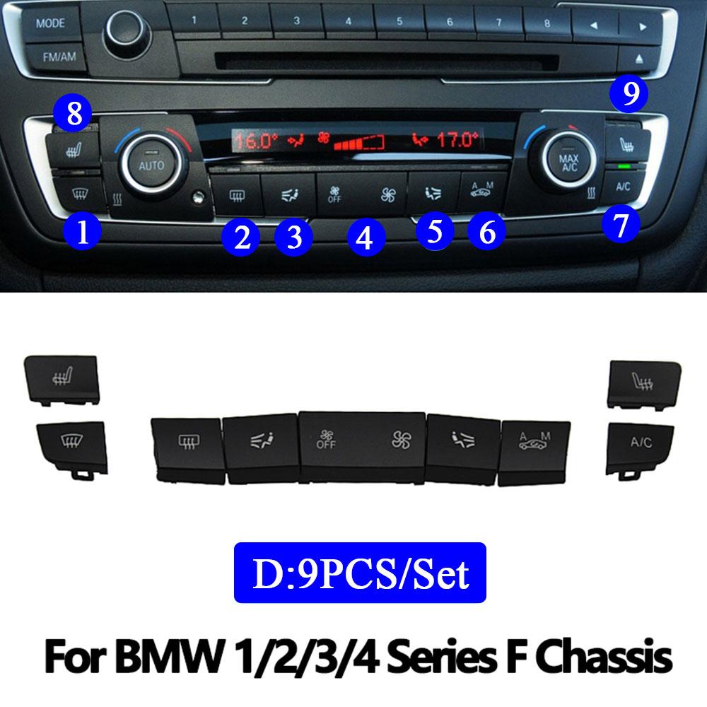 Приборная панель Air AC Vent CD-плеер, крышка управления, кнопка переменного тока, комплект для ремонта ключей для BMW 1 2 3 F Series F20 F21 F22 F30 F35 F34 F36 F45