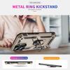 For iPhone 16 Case PC+TPU Phone Cover with Rotary Ring Kickstand