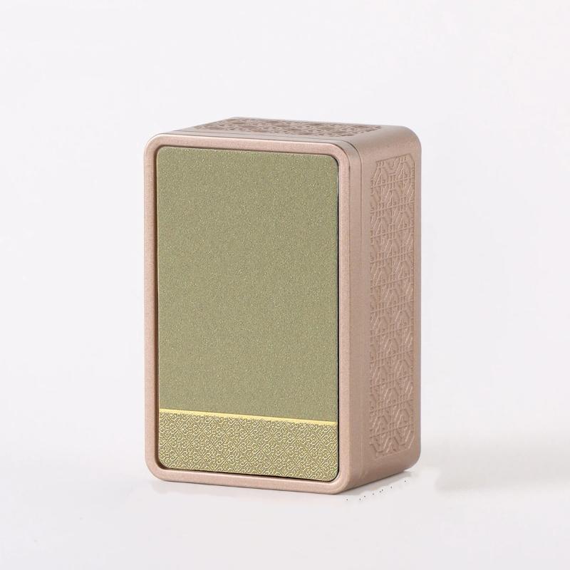 Airtight Smell Proof Herb Storage Container: Stainless Steel Mini Tea Cans Coffee Box