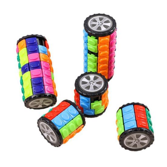 Stress Relief Puzzle Fidget Spinner, Brain Teaser Rolling Puzzle Stick Toy, Focus Aid Decompression Desk Toy for Home, Office, Travel