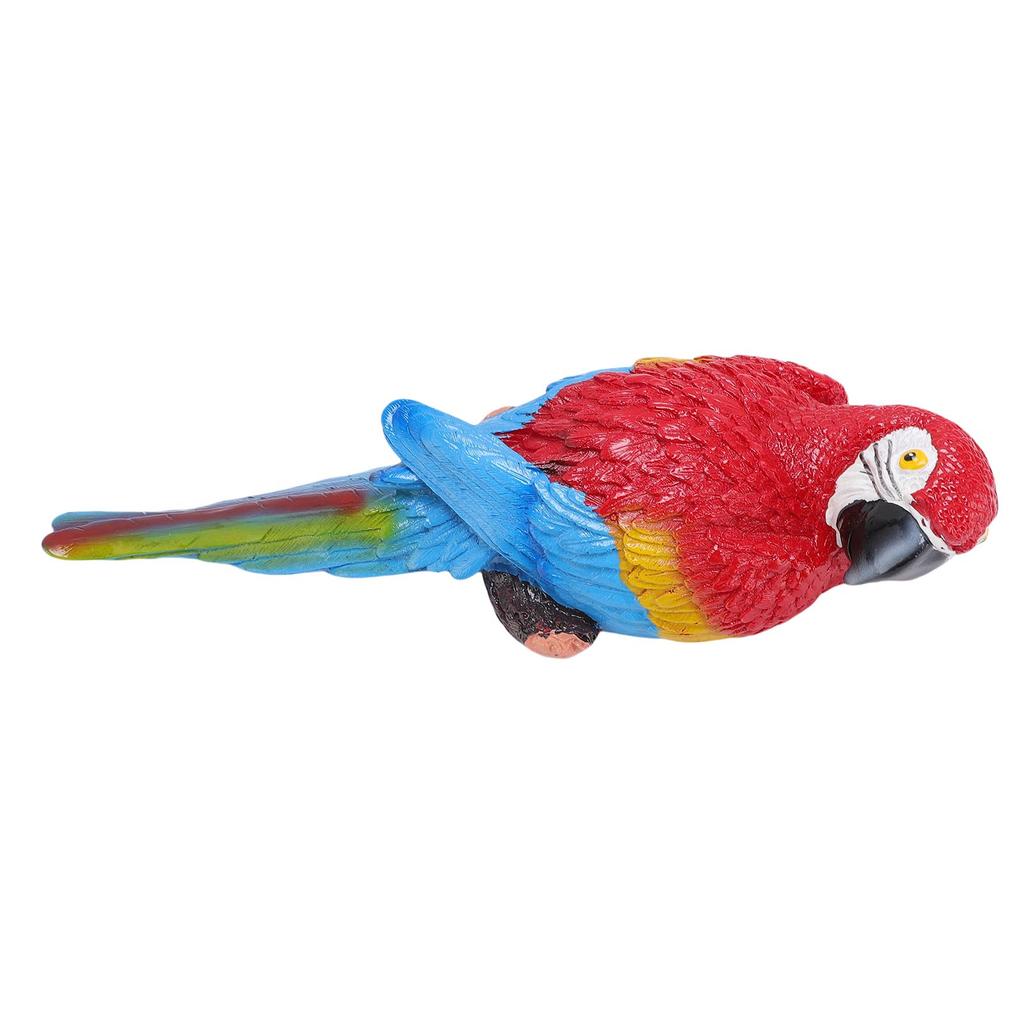 Parrot Wall Decoration Realistic High Strength Resin Flat Back Design Hanging Parrot Decor for Garden