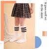 Синий/красный/белый/черный Полосатый стиль Школьные гольфы до колена для девочек Весна Осень Хлопковые Дышащие Гольфы для девочек-малышей Рождественский подарок