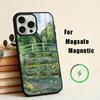 Чехол для телефона C-Claude-M-Monet-T для iPhone 17,16,15,14,13,12,Plus,Pro,Max с магнитной беспроводной зарядкой Magsafe