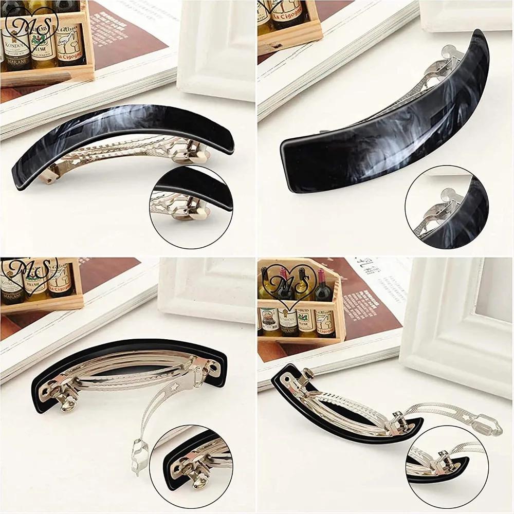 6 шт. Красивые заколки для женщин, модные акриловые полузавязанные заколки для волос в виде хвостика, женские аксессуары для волос