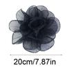Handmade Oversized Yarn Flower Fairy Style Flower Corsage Elegant Dress Pin  Women