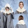 Women Autumn Winter Warm Thicken Ear Protector Gloves Hat Sets Cold Knitted Baraklafa Cap Sweet Cute Shawl One-piece Pullover Woolen Hats