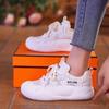 Сетчатые дышащие маленькие белые туфли универсальные женские туфли на платформе папины туфли летние новые дезодорирующие ветрозащитные спортивные туфли корейская версия