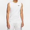 Nike Мужские майки Белые С круглым вырезом Умеренный прямой крой BV5601-100