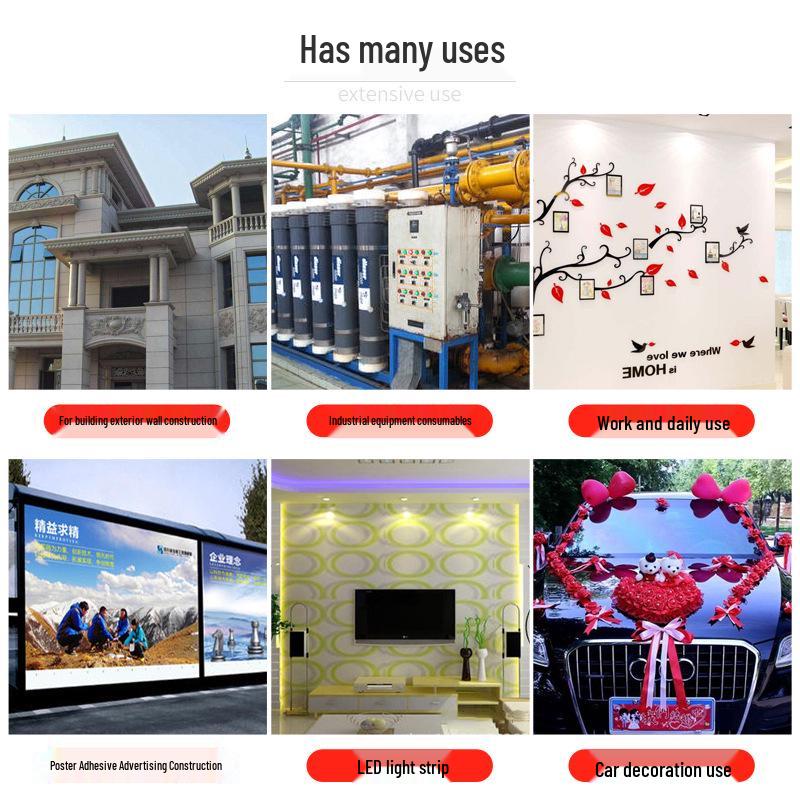 Wei Tian High-Temp Resistant Black Foam Double-Sided Emblem Tape