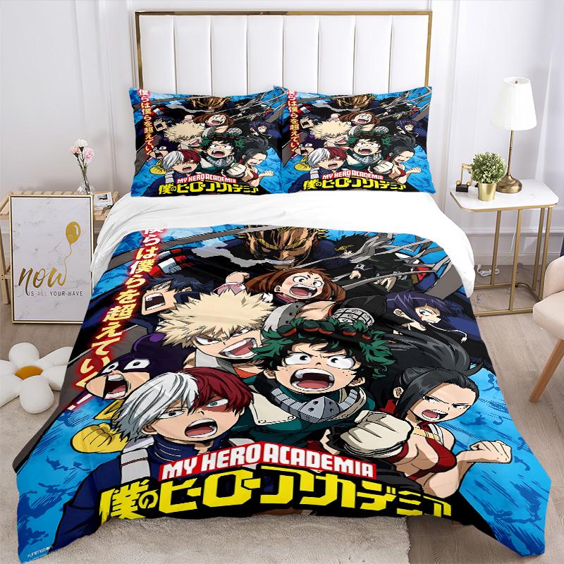 Heroic Adventures Unite Print 3Pcs Bedding Setduvet Cover With 2 Bedropillowcase Home Birthday Gift
