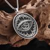 New Lotus Marathon Necklace Stainless Steel Indian Yoga Mandala Pendant Necklace Jewelry