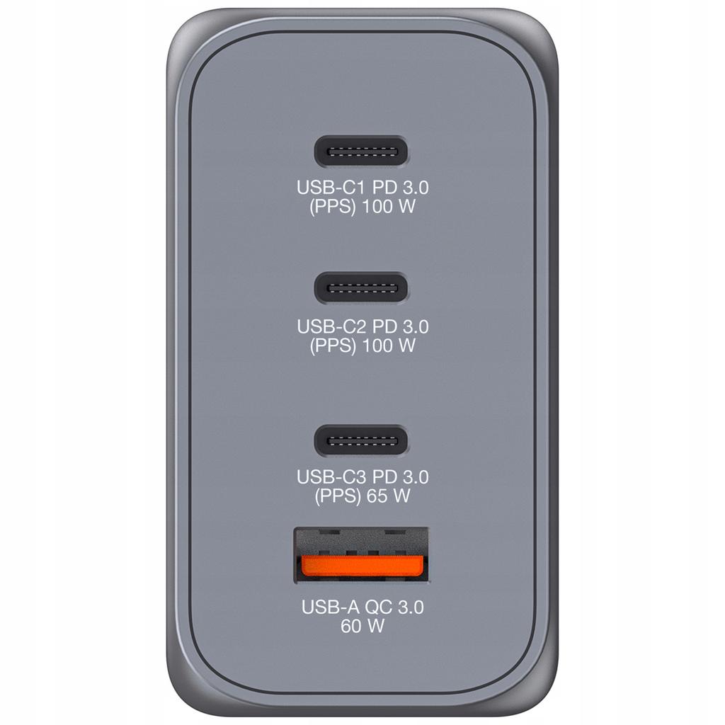 Verbatim Gan Max 200W Pps And Q.C 3.0 Eu/Uk/Us 322 Mains Charger 1 Pc