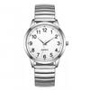 Large Digit Dial Watch with Elastic Band Waterproof Durable Glass Surface for Men Women