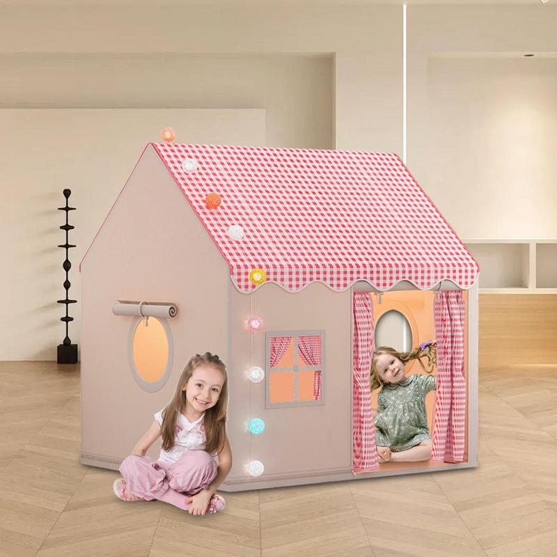 Большая игровая палатка для детей для использования в помещении, складной замок принцессы, игровой домик, секретная база для детей, палатка для игр, кровать-игра